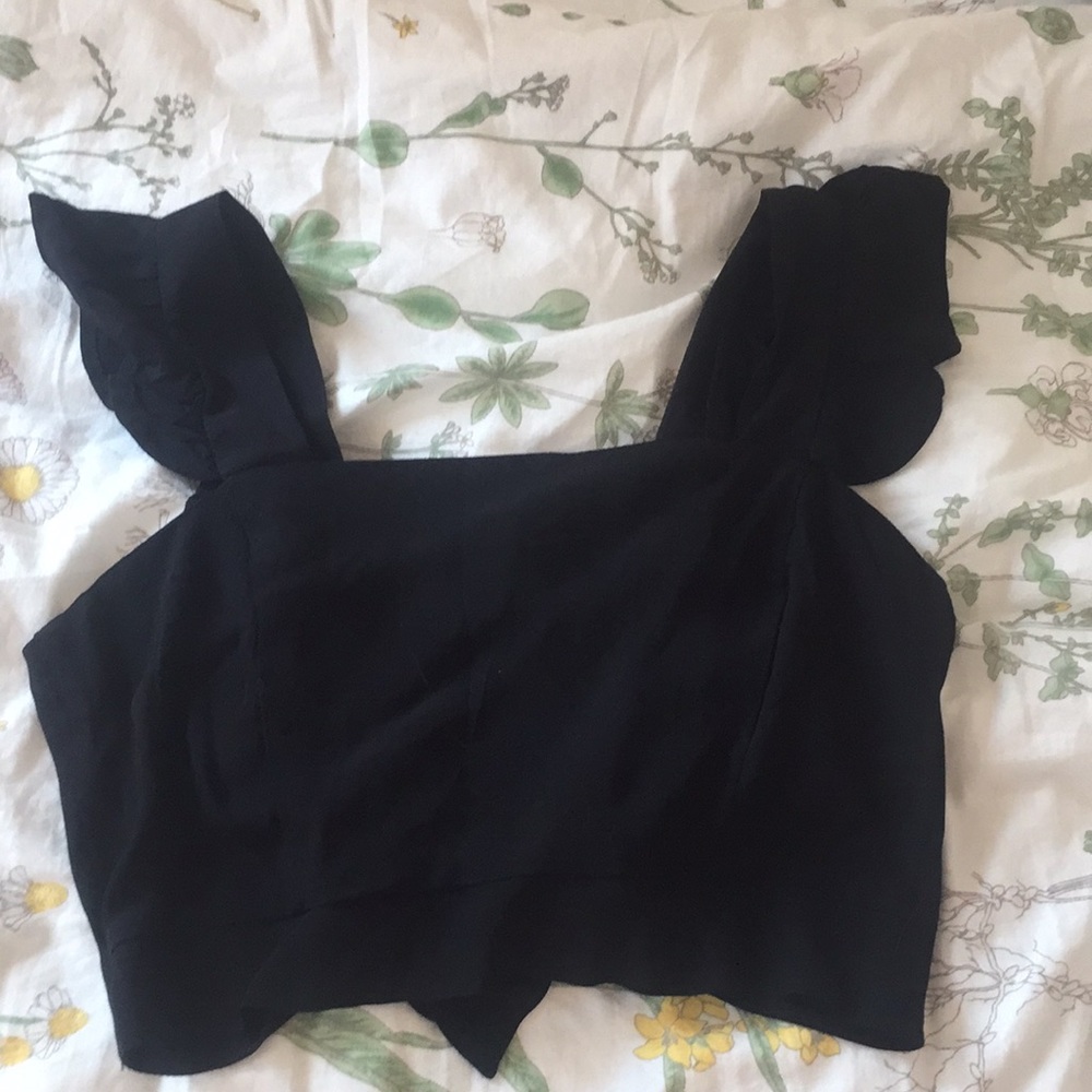 Black crop top from cotton on NWOT